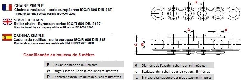 PIGNON SIMPLE 081-1 - Pas 12,7 mm x 3,3 mm - Vélo